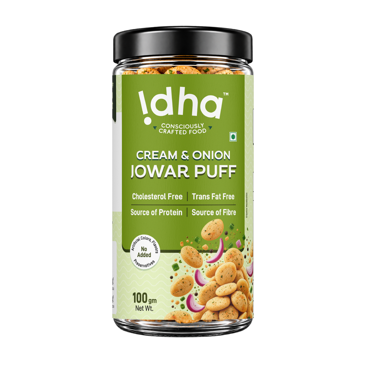 Cream & Onion Jowar Puff (100 gm)