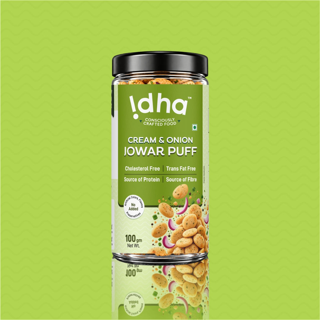 Cream & Onion Jowar Puff (100 gm)